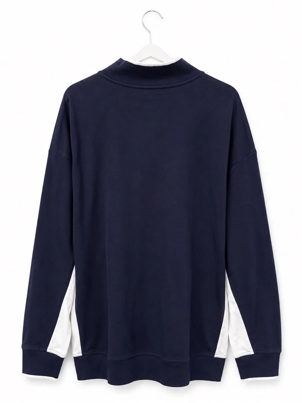 Polo by Ralph Lauren Navy and White Zip-Up Sweater